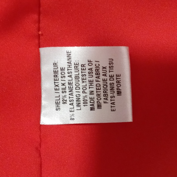 🆕️ 💋Milly💋 - Two-Tone Red/Hot Pink Cindy Silk Stretch Cocktail Dress - Picture 11 of 16